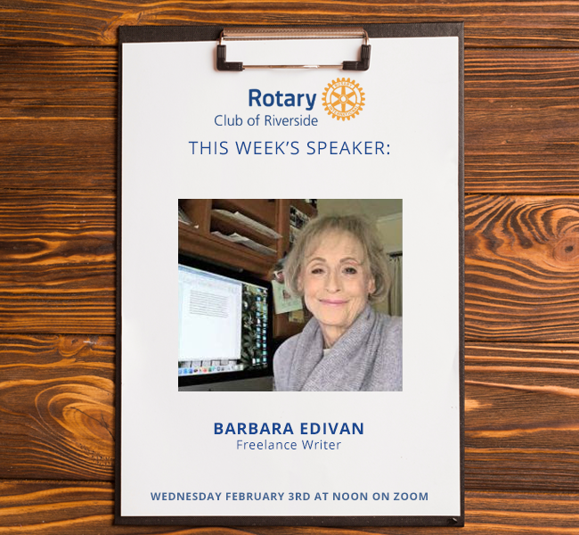 Meeting February 3, 2021 – Barbara Edivan