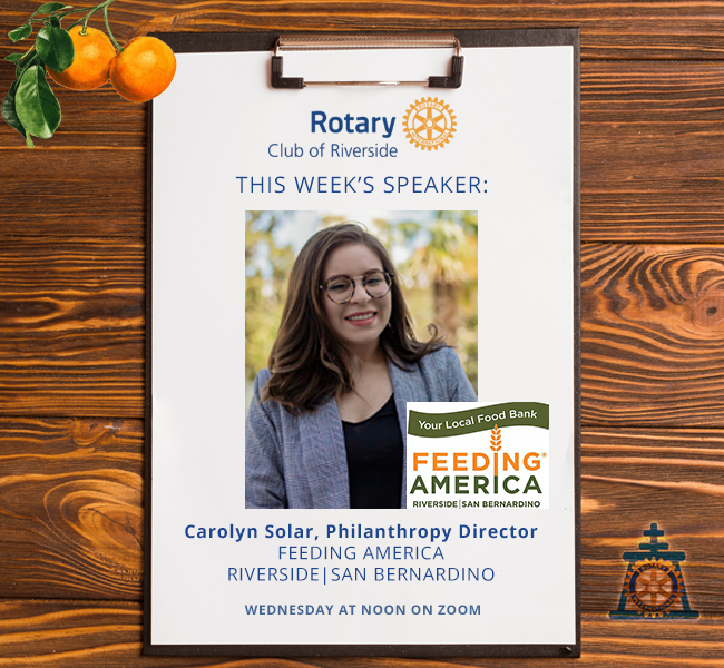 Meeting October 6, 2021 – Carolyn Solar – Feeding America Riverside & San Bernardino