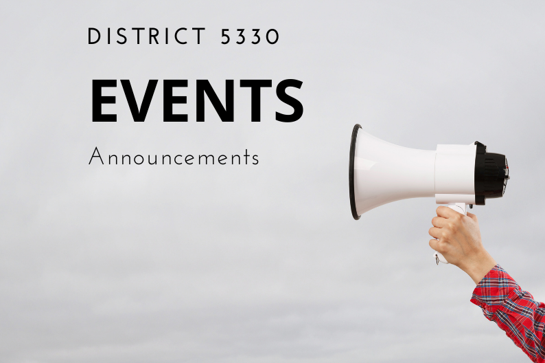 District 5330 Rotary Events in May